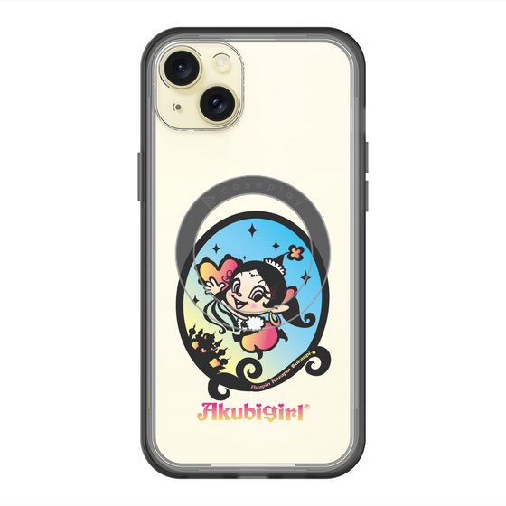 スリムプロテクションプレミアムケース with MagSafe［ アクビガール - オーバル ］