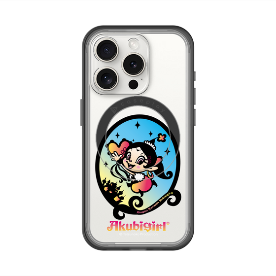 スリムプロテクションプレミアムケース with MagSafe［ アクビガール - オーバル ］