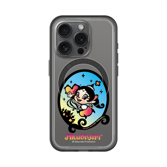 スリムプロテクションプレミアムケース with MagSafe［ アクビガール - オーバル ］