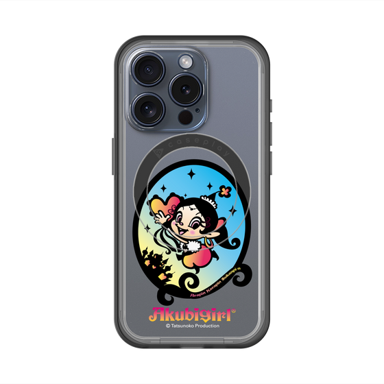 スリムプロテクションプレミアムケース with MagSafe［ アクビガール - オーバル ］