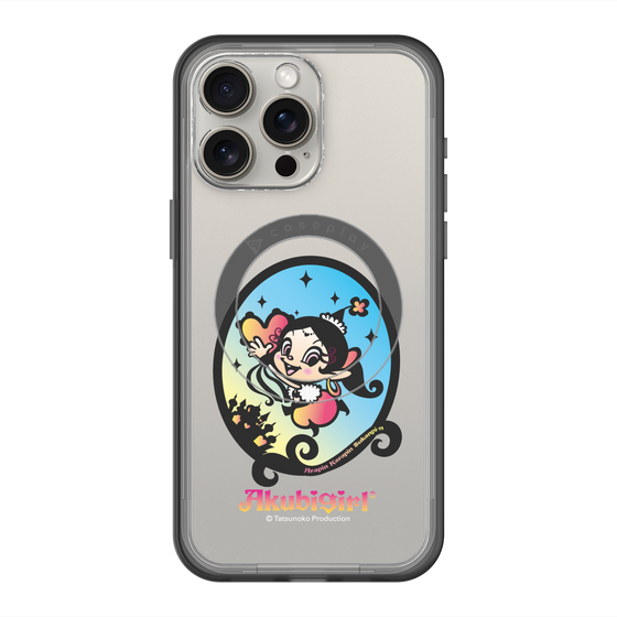 スリムプロテクションプレミアムケース with MagSafe［ アクビガール - オーバル ］