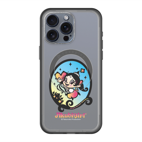 スリムプロテクションプレミアムケース with MagSafe［ アクビガール - オーバル ］