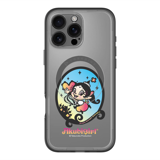 スリムプロテクションプレミアムケース with MagSafe［ アクビガール - オーバル ］