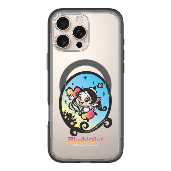 スリムプロテクションプレミアムケース with MagSafe［ アクビガール - オーバル ］