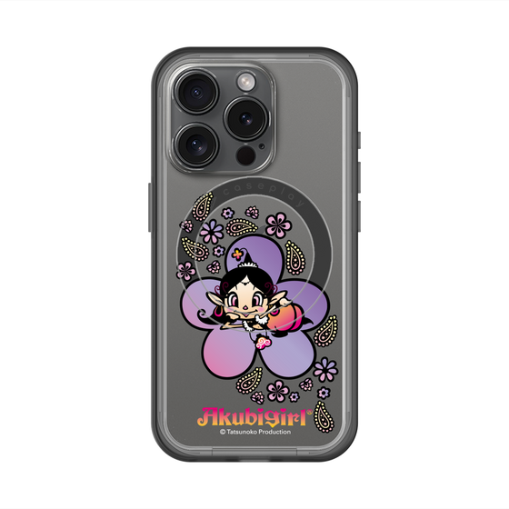 スリムプロテクションプレミアムケース with MagSafe［ アクビガール - フラワー ］