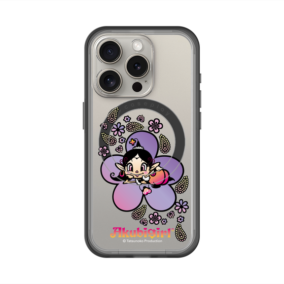 スリムプロテクションプレミアムケース with MagSafe［ アクビガール - フラワー ］