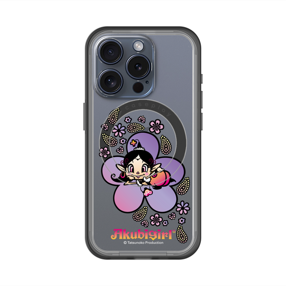 スリムプロテクションプレミアムケース with MagSafe［ アクビガール - フラワー ］