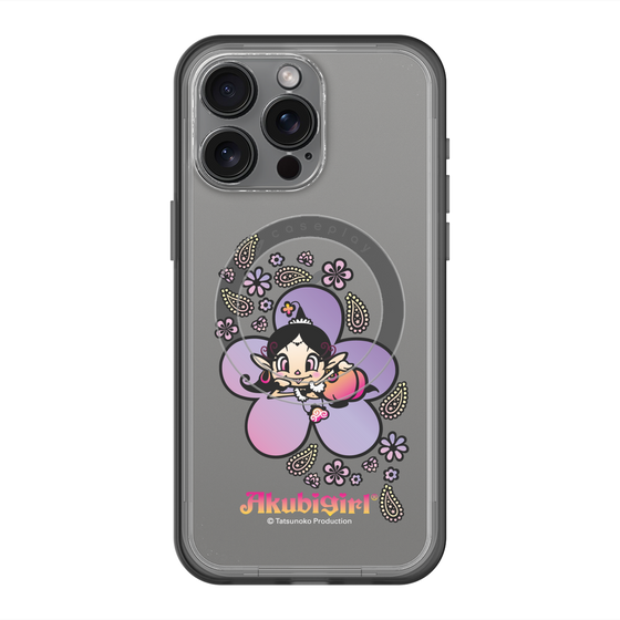 スリムプロテクションプレミアムケース with MagSafe［ アクビガール - フラワー ］