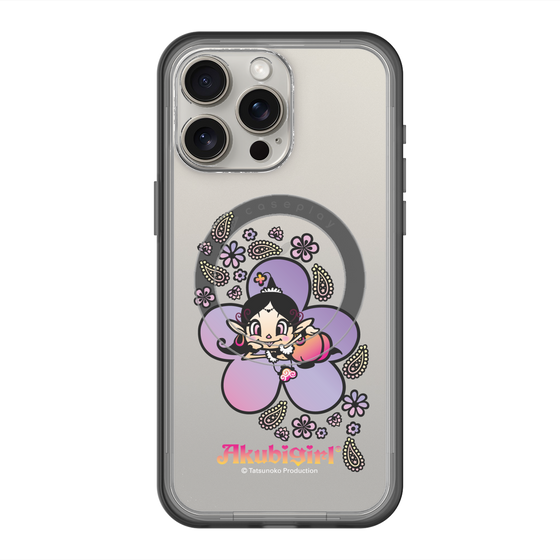 スリムプロテクションプレミアムケース with MagSafe［ アクビガール - フラワー ］