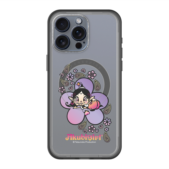 スリムプロテクションプレミアムケース with MagSafe［ アクビガール - フラワー ］
