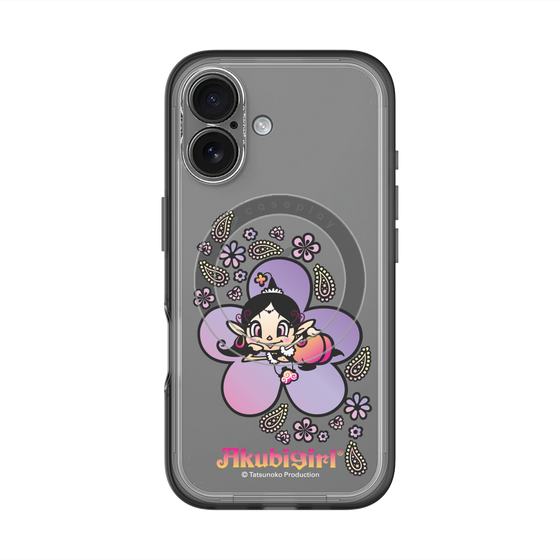 スリムプロテクションプレミアムケース with MagSafe［ アクビガール - フラワー ］