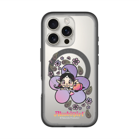 スリムプロテクションプレミアムケース with MagSafe［ アクビガール - フラワー ］