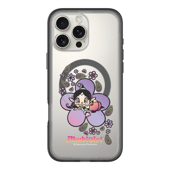 スリムプロテクションプレミアムケース with MagSafe［ アクビガール - フラワー ］