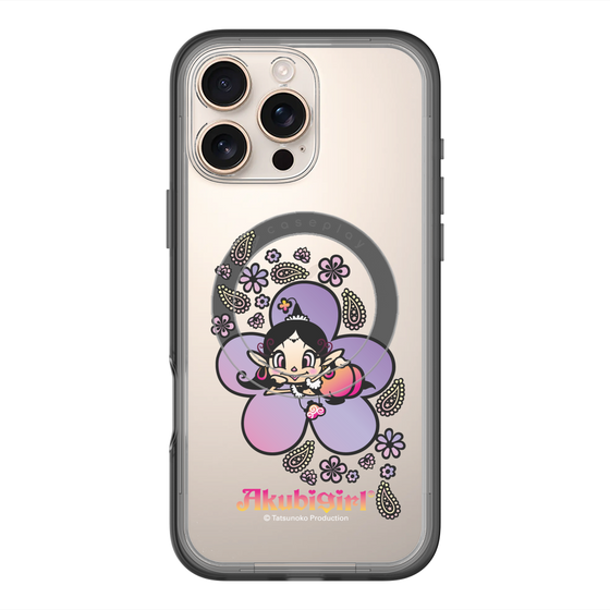 スリムプロテクションプレミアムケース with MagSafe［ アクビガール - フラワー ］
