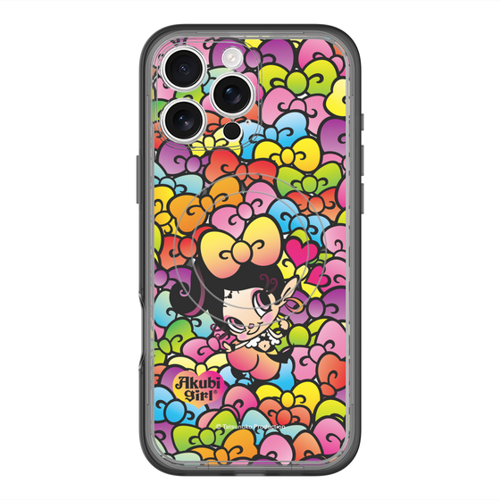 スリムプロテクションプレミアムケース with MagSafe［ アクビガール - リボン ］