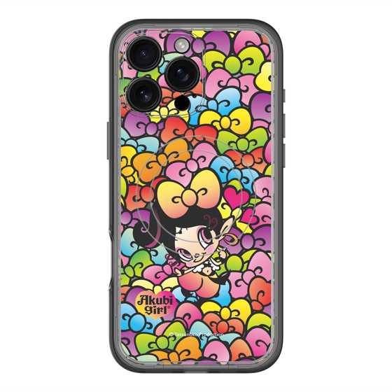 スリムプロテクションプレミアムケース with MagSafe［ アクビガール - リボン ］