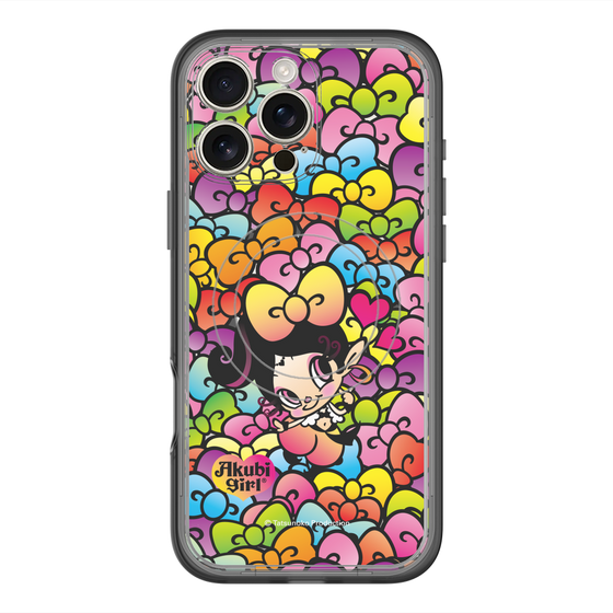 スリムプロテクションプレミアムケース with MagSafe［ アクビガール - リボン ］