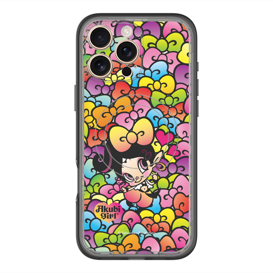 スリムプロテクションプレミアムケース with MagSafe［ アクビガール - リボン ］