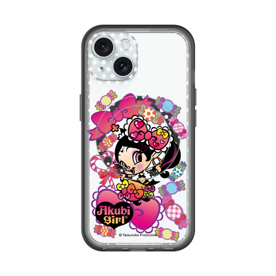 スリムプロテクションプレミアムケース with MagSafe［ アクビガール - キャンディーリボン ］