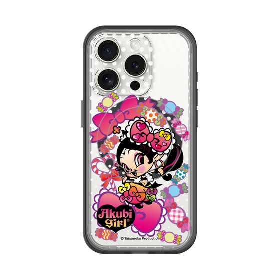 スリムプロテクションプレミアムケース with MagSafe［ アクビガール - キャンディーリボン ］
