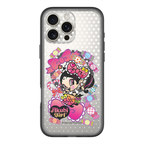 スリムプロテクションプレミアムケース with MagSafe［ アクビガール - キャンディーリボン ］