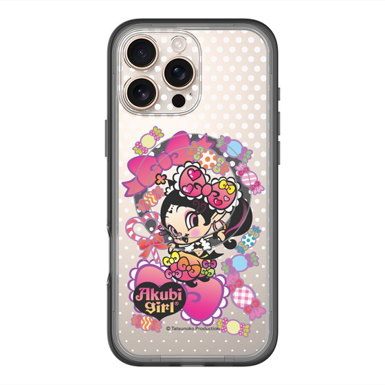スリムプロテクションプレミアムケース with MagSafe［ アクビガール - キャンディーリボン ］