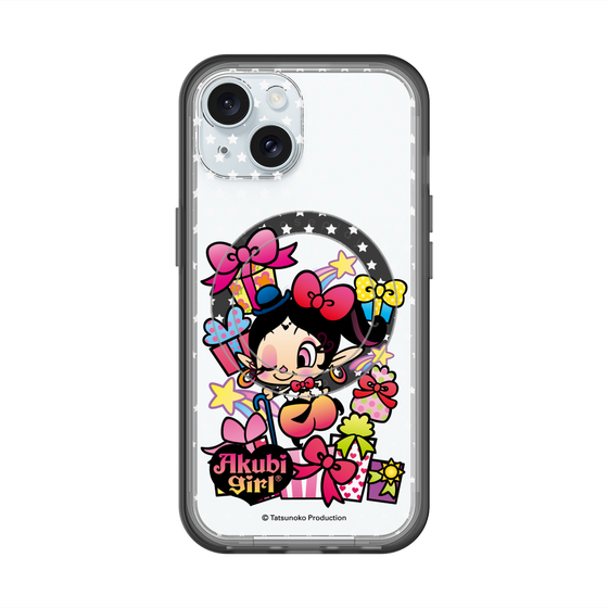 スリムプロテクションプレミアムケース with MagSafe［ アクビガール - プレゼントリボン ］