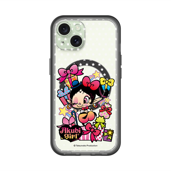 スリムプロテクションプレミアムケース with MagSafe［ アクビガール - プレゼントリボン ］