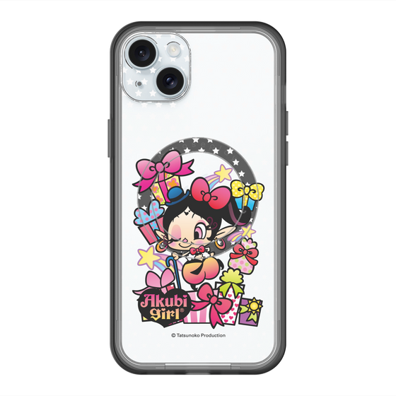 スリムプロテクションプレミアムケース with MagSafe［ アクビガール - プレゼントリボン ］