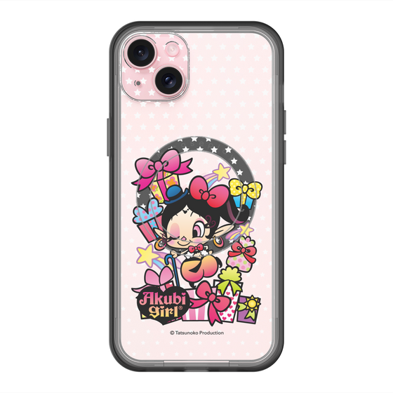 スリムプロテクションプレミアムケース with MagSafe［ アクビガール - プレゼントリボン ］