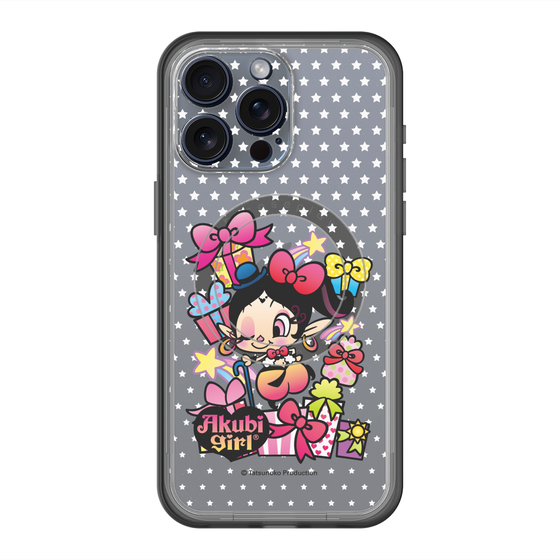 スリムプロテクションプレミアムケース with MagSafe［ アクビガール - プレゼントリボン ］