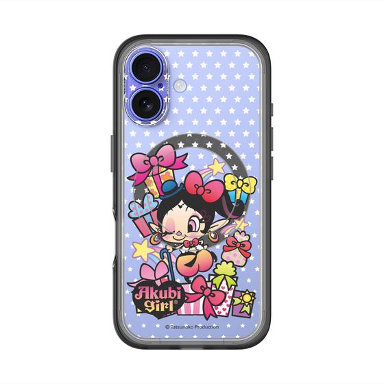 スリムプロテクションプレミアムケース with MagSafe［ アクビガール - プレゼントリボン ］