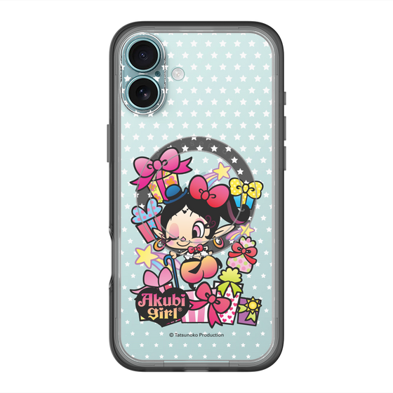 スリムプロテクションプレミアムケース with MagSafe［ アクビガール - プレゼントリボン ］