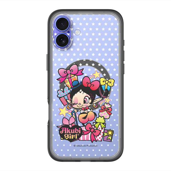スリムプロテクションプレミアムケース with MagSafe［ アクビガール - プレゼントリボン ］