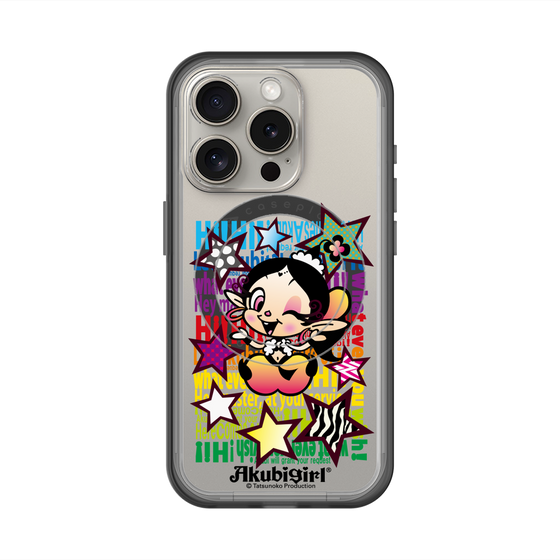 スリムプロテクションプレミアムケース with MagSafe［ アクビガール - スター ］