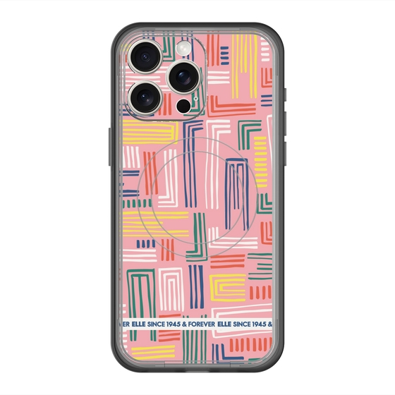 スリムプロテクションプレミアムケース with MagSafe［ ELLE - カラフル ］