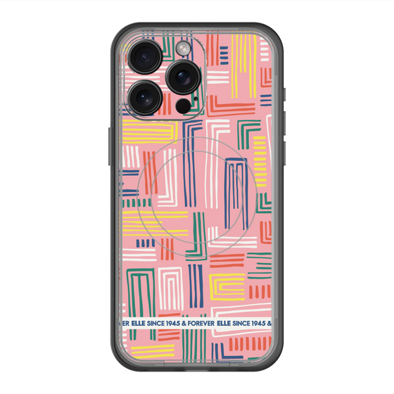 スリムプロテクションプレミアムケース with MagSafe［ ELLE - カラフル ］