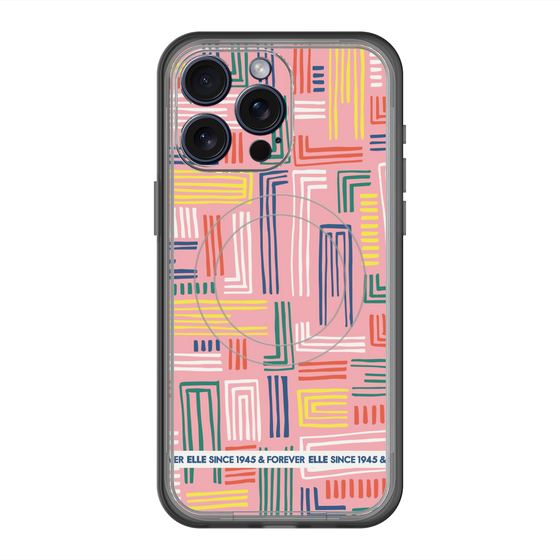 スリムプロテクションプレミアムケース with MagSafe［ ELLE - カラフル ］