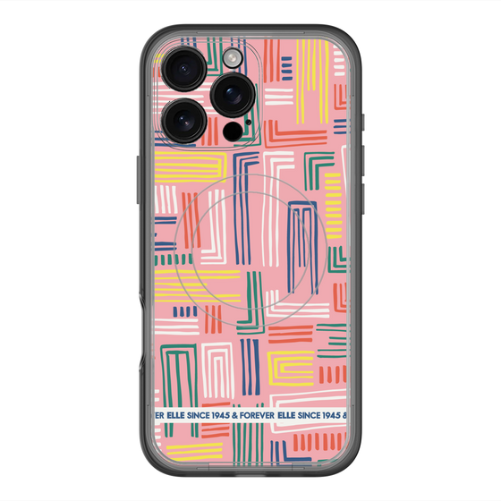 スリムプロテクションプレミアムケース with MagSafe［ ELLE - カラフル ］