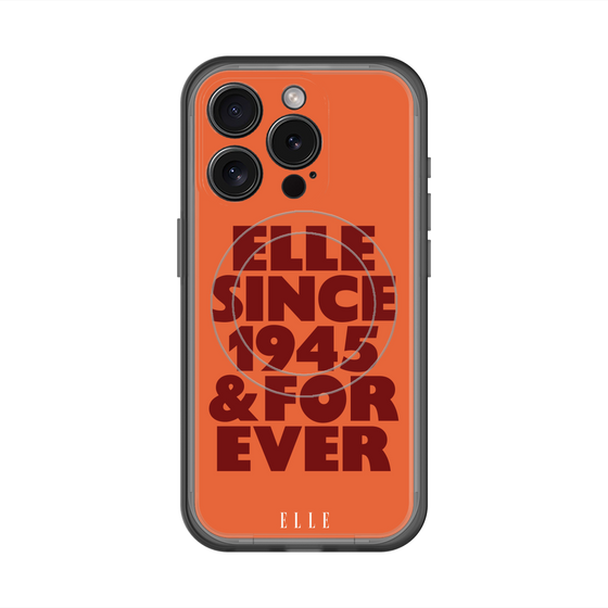 スリムプロテクションプレミアムケース with MagSafe［ ELLE - オレンジ ］