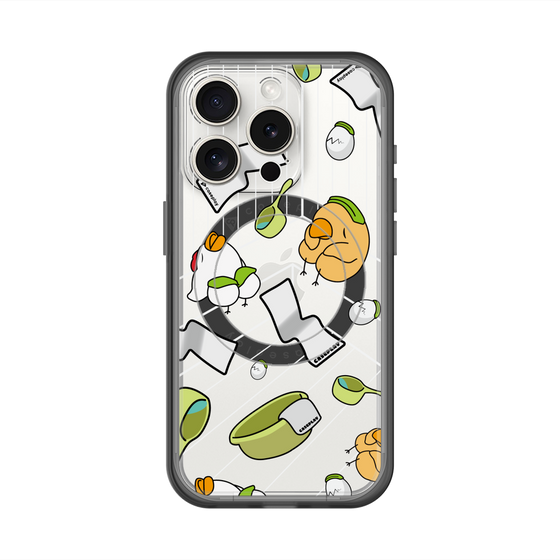 スリムプロテクションプレミアムケース with MagSafe［ オリジナル - とりサウナ ］