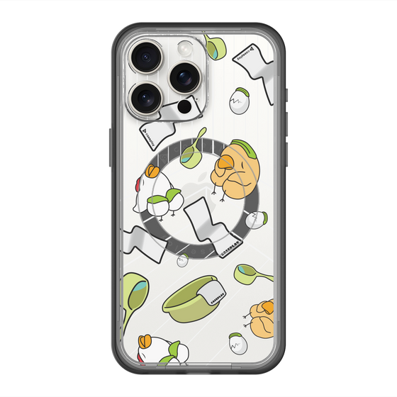 スリムプロテクションプレミアムケース with MagSafe［ オリジナル - とりサウナ ］