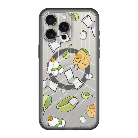 スリムプロテクションプレミアムケース with MagSafe［ オリジナル - とりサウナ ］