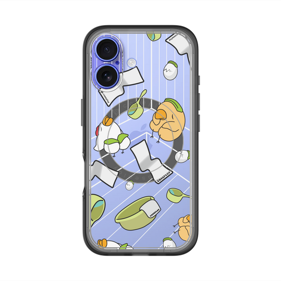 スリムプロテクションプレミアムケース with MagSafe［ オリジナル - とりサウナ ］
