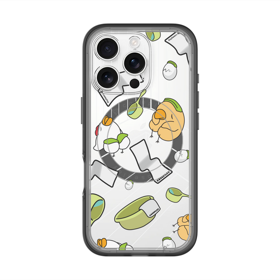 スリムプロテクションプレミアムケース with MagSafe［ オリジナル - とりサウナ ］