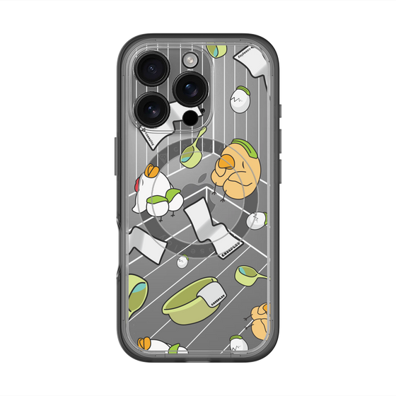 スリムプロテクションプレミアムケース with MagSafe［ オリジナル - とりサウナ ］