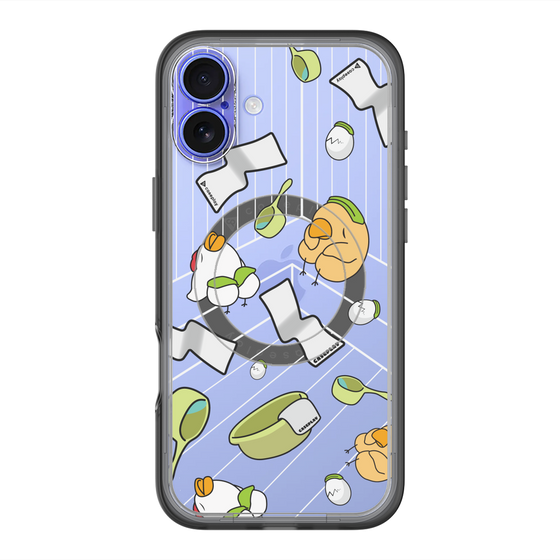 スリムプロテクションプレミアムケース with MagSafe［ オリジナル - とりサウナ ］