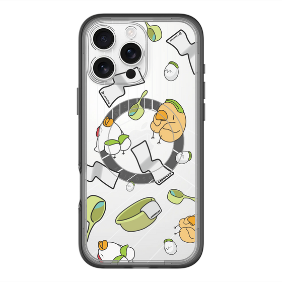 スリムプロテクションプレミアムケース with MagSafe［ オリジナル - とりサウナ ］