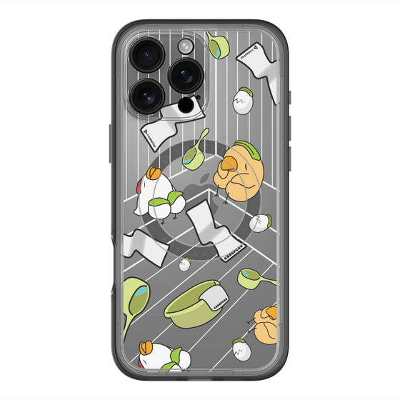 スリムプロテクションプレミアムケース with MagSafe［ オリジナル - とりサウナ ］