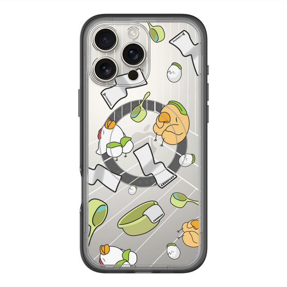 スリムプロテクションプレミアムケース with MagSafe［ オリジナル - とりサウナ ］